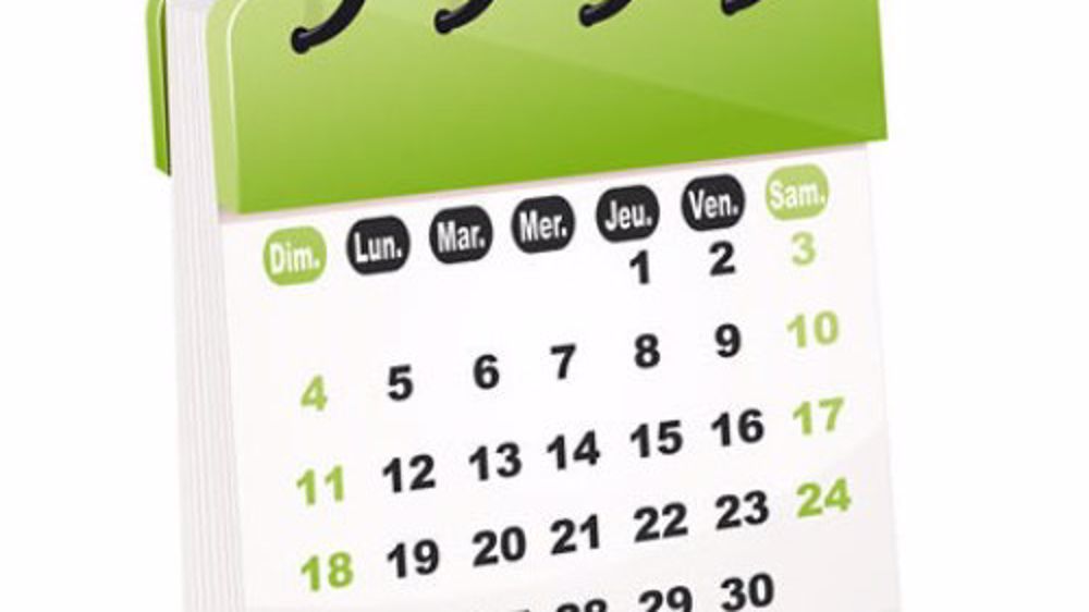 L'agenda de la rentrée