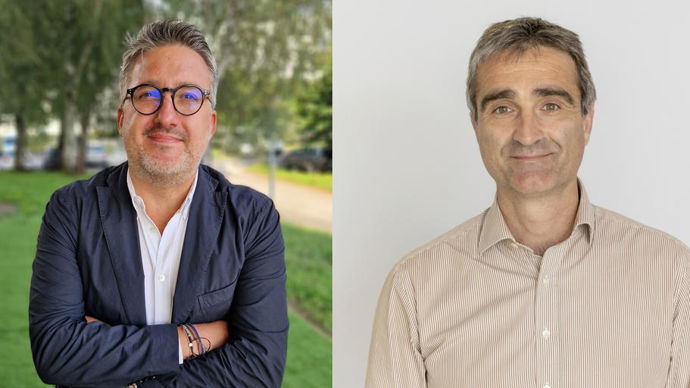 Laurent Teysseyre (à g.) et Xavier Berhonde, respectivement DRH et directeur QHSE du pôle agricole du groupe Euralis.