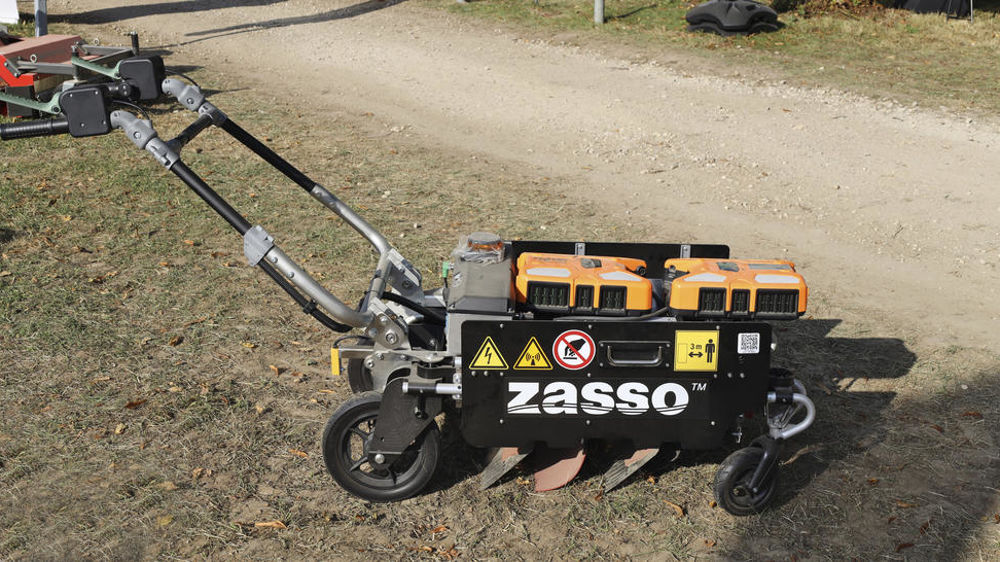 La désherbeuse électrique ZAP Weeder a été présentée sur le stand de son importateur Kersten France à Salonvert, en septembre 2024.