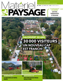 Couverture de Matériel et Paysage n°195 (édition octobre 2024, 64 pages). Couverture de Matériel et Paysage n°195 (édition octobre 2024, 64 pages).
