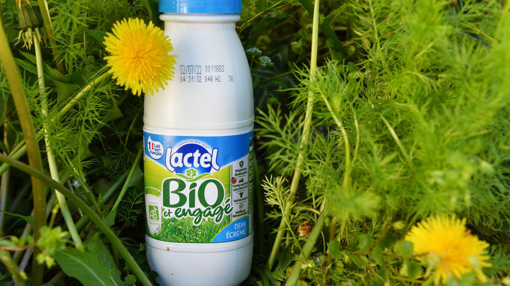 bouteille d elait UHT