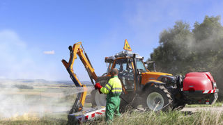Extinction d'un départ de feu.