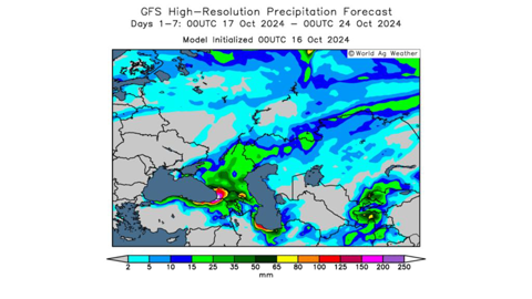 Les pluies en Russie se concentrent dans le Sud du pays.