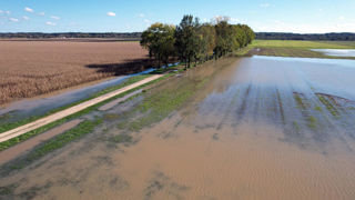 La hausse des inondations est un des effets du changement climatique. (photo d'illustration prise à Pocé-sur-Cisse, dans l'Indre-et-Loire). La hausse des inondations est un des effets du changement climatique. (photo d'illustration prise à Pocé-sur-Cisse, dans l'Indre-et-Loire).