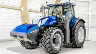 En plus de son T6.180, New Holland vient de présenter un T7.270 au biométhane. En plus de son T6.180, New Holland vient de présenter un T7.270 au biométhane.