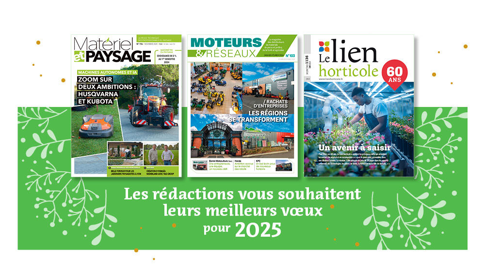 Les titres du pôle machinisme et paysage du groupe NGPA.