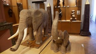 Au musée de chocolat de Lisle-sur-Tarn (Tarn), les 30 sculptures sont très différentes, de Tintin et Milou à des éléphants, en passant par la cathédrale d'Albi.
