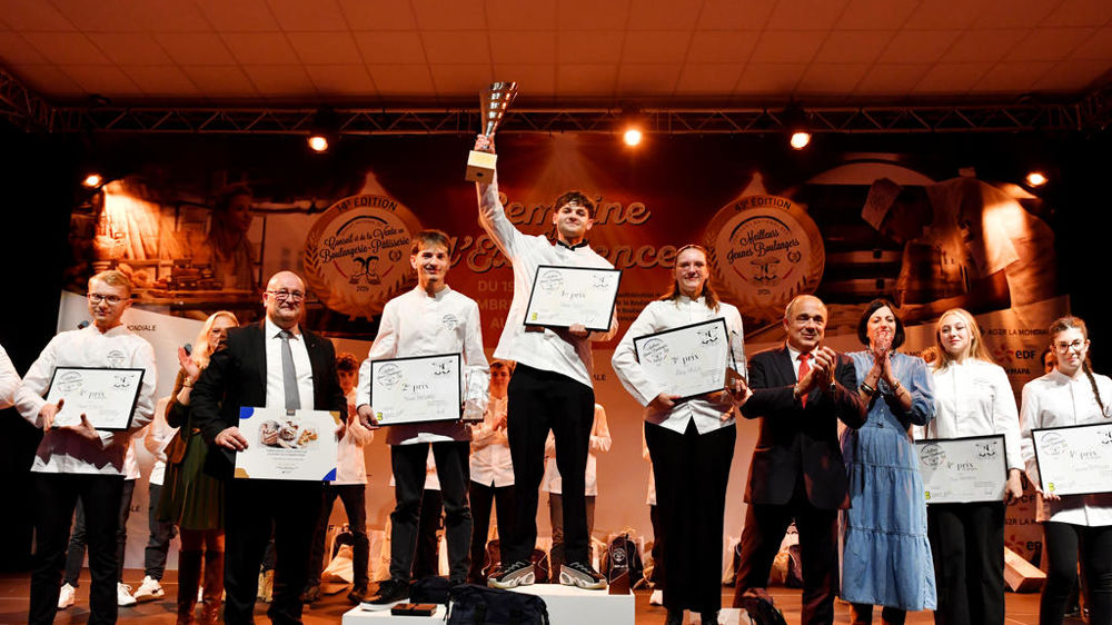 Podium du concours des Meilleurs jeunes boulangers de France 2024.