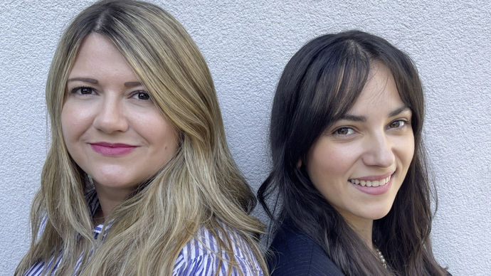 Cyrielle Lopes-Brizard (à g.) et Mathilde Le Torriellec, psychologues du travail et ergonomes à Horizon Santé Travail.