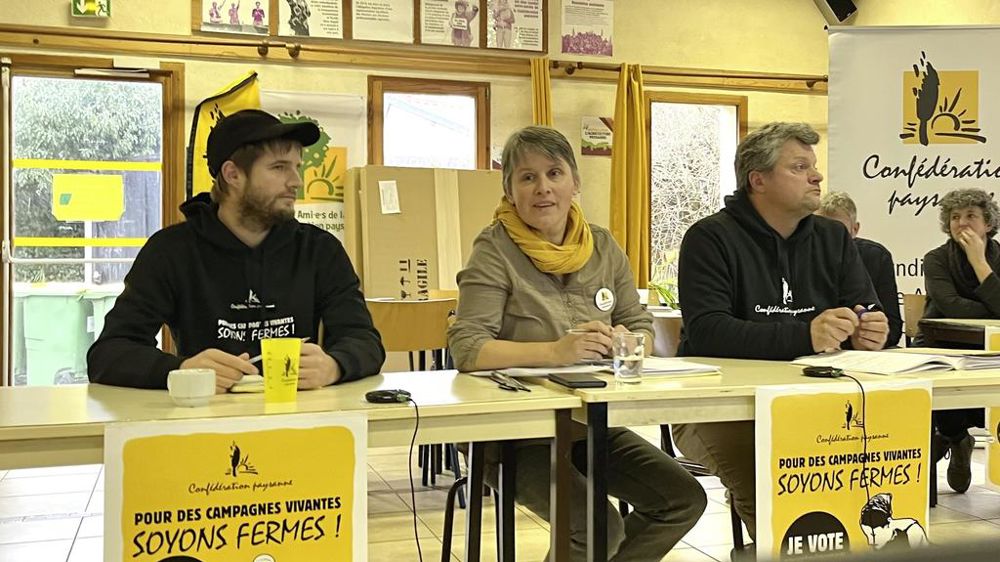 Thomas Gibert à gauche et Laurence Marandola au centre