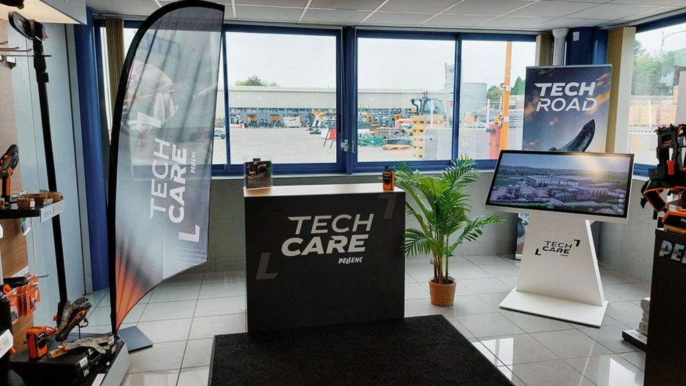 Une vue globale de l'accueil d'un centre « Tech Care » de Pellenc. Une vue globale de l'accueil d'un centre « Tech Care » de Pellenc.