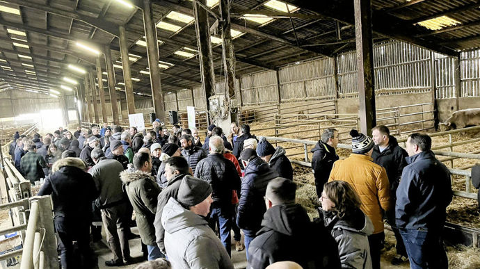 Après la visite d’un atelier d’engraissement, les participants à la journée organisée par Cloé, le 31 janvier, ont assisté à trois tables rondes dont l’objectif était de donner de la visibilité, de la confiance et une vision d’avenir aux éleveurs.