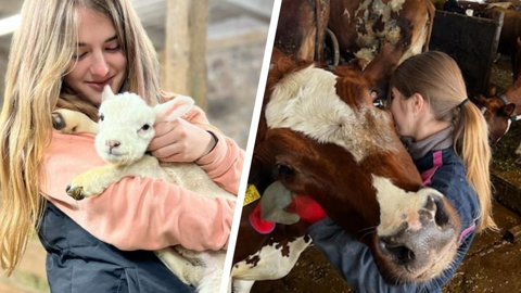 Margot Coelho est allée sur plusieurs exploitations laitières en Estonie.