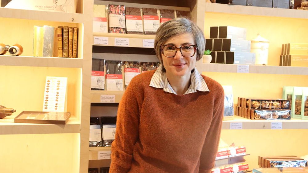 Karen Bonnet a imaginé un concept entier autour du chocolat : maison d'hôtes, atelier, boutique et stages de découverte.
