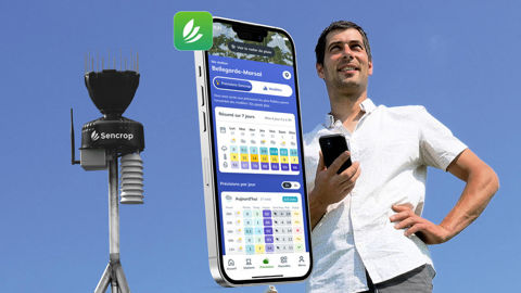 Avec Sencrop, Isagri se positionne comme le premier acteur du marché européen de l'agrométéo. Avec Sencrop, Isagri se positionne comme le premier acteur du marché européen de l'agrométéo.