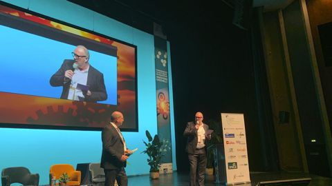 Alexandre Mortier, le président du Sedima et Damien Dubrulle, président d’Axema estiment que, dans leurs métiers respectifs, ils devront aopporter des réponses aux défis du changement climatiques.