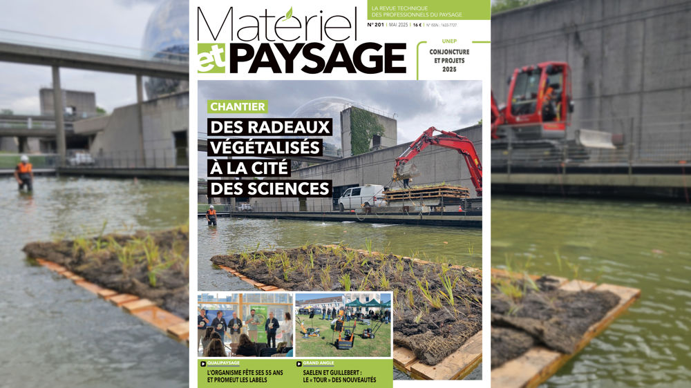À lire dans Matériel et Paysage : des radeaux végétalisés à la Cité des sciences
