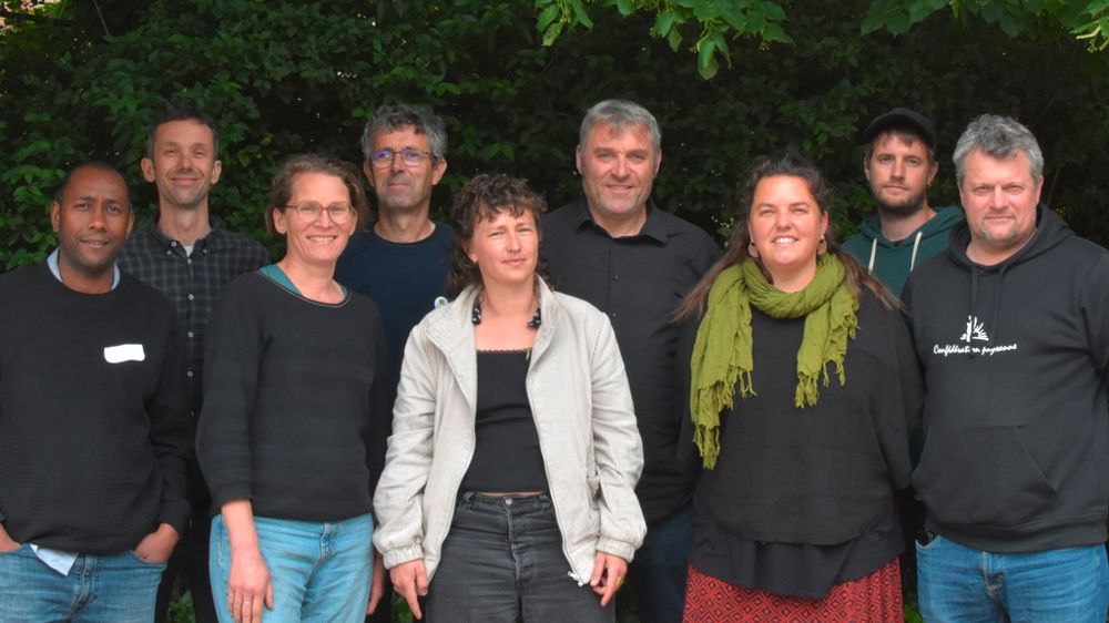 Le nouveau secrétariat national de la Confédération paysanne le 15 mai.