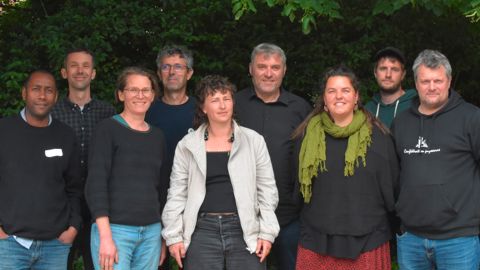 Le nouveau secrétariat national de la Confédération paysanne, le 15 mai.