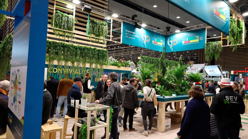 Le salon Paysalia, coorganisé par l'Unep, se tiendra du 2 au 4 décembre 2025. Ici, son stand en 2023. Le salon Paysalia, coorganisé par l'Unep, se tiendra du 2 au 4 décembre 2025. Ici, son stand en 2023.