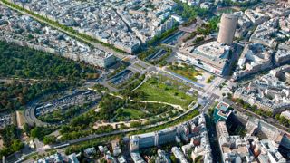Vue aérienne de l’emprise du chantier, avec une surface totale d’aménagement de 7 ha. Vue aérienne de l’emprise du chantier, avec une surface totale d’aménagement de 7 ha.