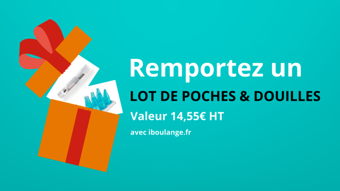 JEU-CONCOURS ! Tentez de remporter un lot de poches et douilles - Actualités