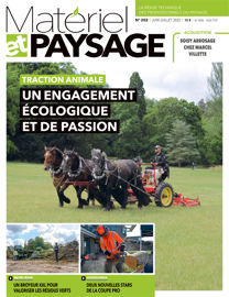 Couverture de Matériel et Paysage n°202 (édition juin-juillet 2025, 56 pages). Couverture de Matériel et Paysage n°202 (édition juin-juillet 2025, 56 pages).