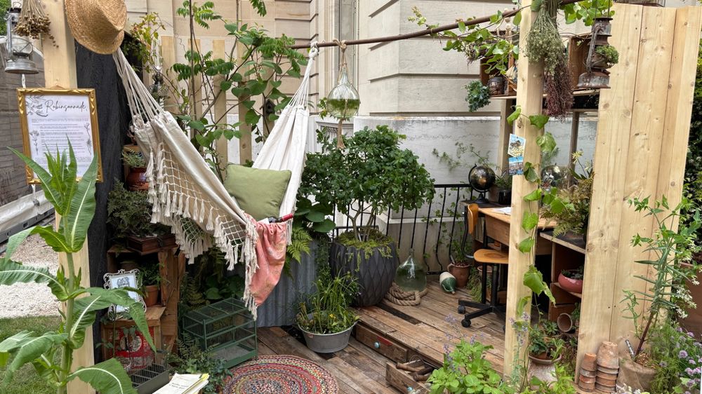 « Robinsonnade », l'espace créé par le MFR Institut rural des Mauges, qui a gagné le  prix Valhor du Balcon fleuri.