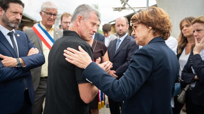 Annie Genevard en Savoie ce jeudi 24 juillet 2025.