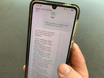 Appli Pilot’élevage sur smartphone