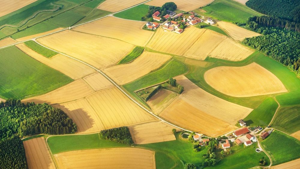 Une exploitation agricole en Allemagne.