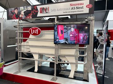 Robot de traite Lely.