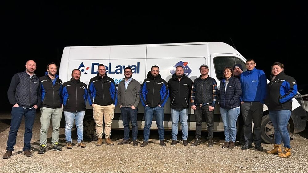 L'équipe DeLaval de Ain Elevage