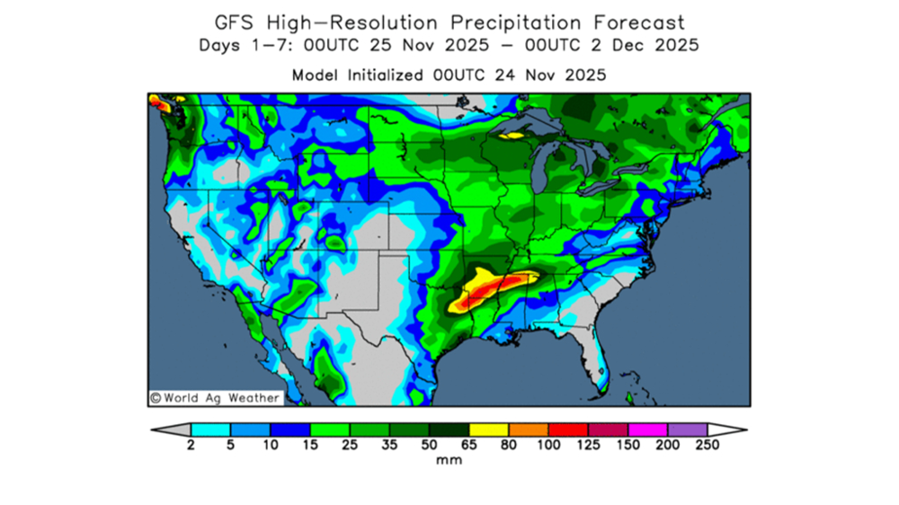 Les pluies annoncées dans le Midwest risquent de laisser une partie des cultures au sec.