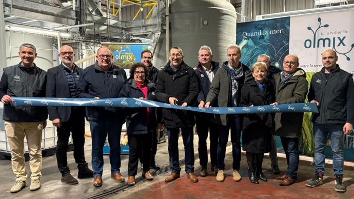 L'inauguration des nouvelles lignes de production d'Olmix Plant Care a eu lieu, mardi 9 décembre, sur le site de Guétavet, à Bréhan (Morbihan).