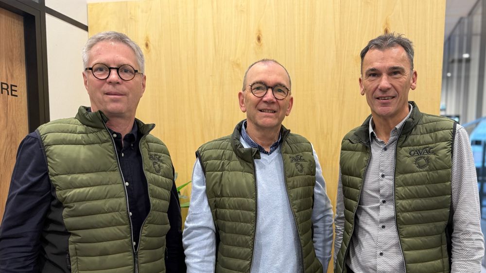« On est axé filières, et on doit le rester », met en avant Franck Bluteau, président délégué (à g.), au côté de Jérôme Calleau, président, et Olivier Joreau, directeur général de Cavac.