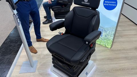 Le modèle présenté par Grammer lors d'Agritechnica 2025 est le plus haut de gamme.