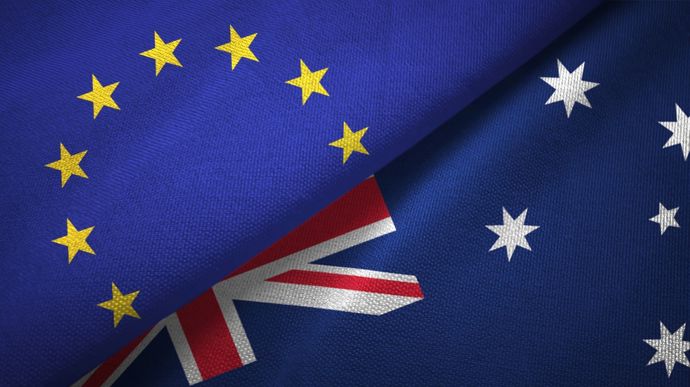 Stoppées en 2023, les négociations autour d'un accord de libre-échange entre l'Australie et l'UE ont repris en 2025.