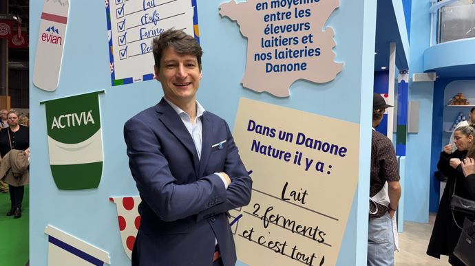 Jérémie Vandenbrouke, directeur Lait de Danone France : "L'objectif des 100 Ml est dépassé."