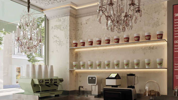 Ladurée Café : la maison iconique se réinvente en coffee shop - Entreprises