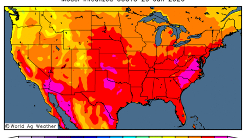 Des températures extrêmes sont attendues dans la Corn Belt.