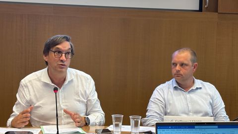 Sébastien Windsor, président de Chambres d'agriculture France, et Guillaume Lefort, vice-président, ont tenu le 9 septembre une conférence de presse de rentrée.