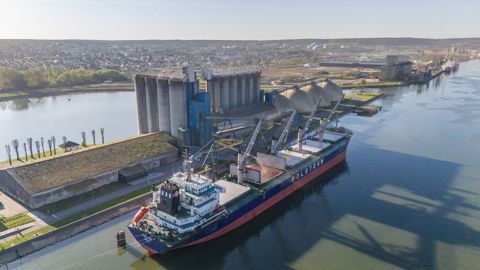 Premier port céréalier à l'export d'Europe de l'Ouest, Rouen a chargé 8,4 Mt de céréales sur la campagne de commercialisation 2025/26.