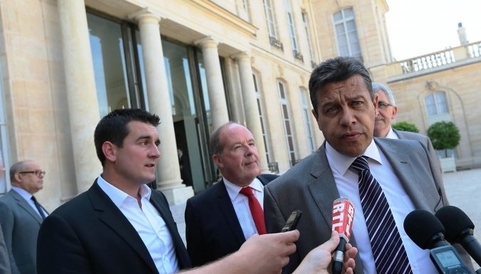 Xavier Beulin à l'Elysée le 22 juillet 2013.