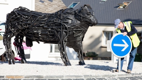 Jocko Besné vu par le sculteur George Fortuna