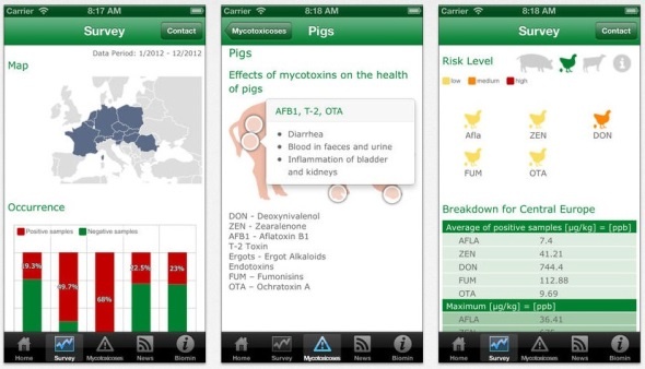 L'application est en anglais