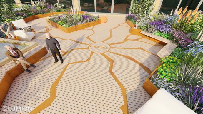 La nouvelle utilisation envisagée change sensiblement les contraintes techniques. De 300 kg/m² à respecter au départ, les terrasses végétalisées imposent une portance minimale de 800 kg/m²… un beau défi pour les BTS. Réalisation sur le logiciel Lumion 3D.