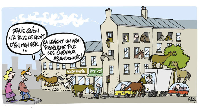 Sur la baisse de la consommation de viande de cheval