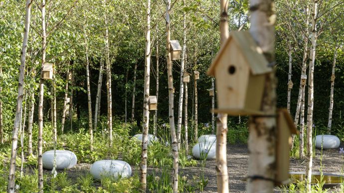Deux coups de cœurs ont été attribués. Le premier est revenu au jardin hollandais « Dans les Yeux de Mère Nature » de Mark van der Bij et Louise Mabilleau, Karin van Essen et Thyra Bakker. ©Eric Sander