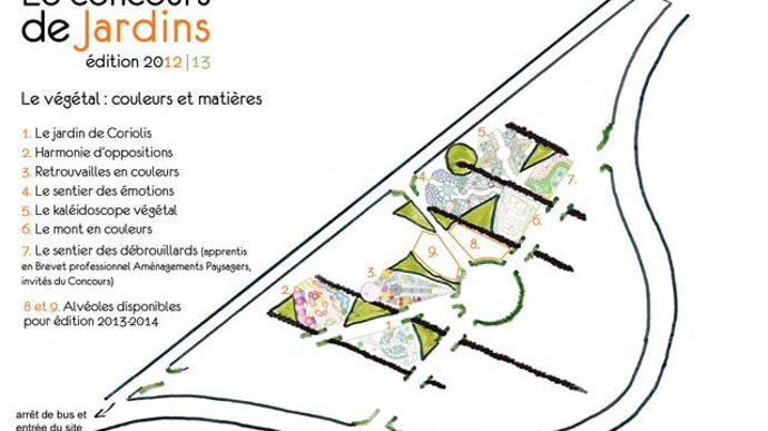 01. Le site dédié garde les meilleures réalisations précédentes en tant que jardins pérennes. Il reçoit le concours de l'année en cours, ainsi que des réalisations d'invités : cette année, il s'agissait d'apprentis BP Aménagements paysagers.